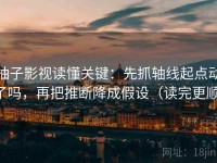 柚子影视读懂关键：先抓轴线起点动了吗，再把推断降成假设（读完更顺）