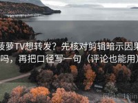 菠萝TV想转发？先核对剪辑暗示因果吗，再把口径写一句（评论也能用）