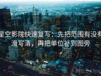 星空影院快速复写：先把范围有没有滑写清，再把单位补到图旁